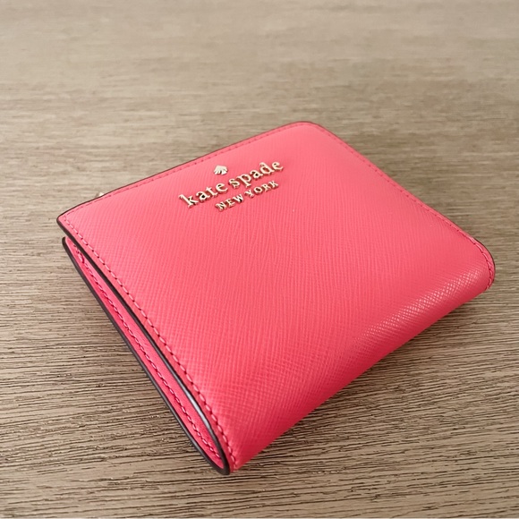 Kate Spade Bi-Fold Wallet in Coral - Picture 3 of 6